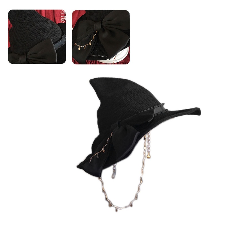 Mũ phù thủy phong cách Lolita hóa trang Halloween