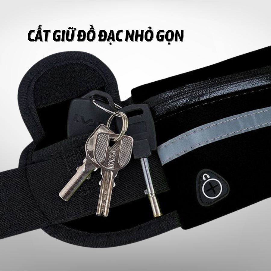 Túi đeo bụng xe đạp, túi đeo bụng chạy bộ  HAPPY BIKE chống nước tiện lợi TDB001