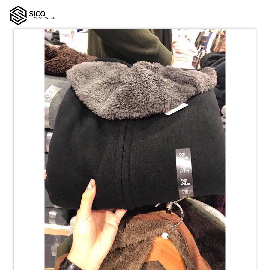 [Mã Giảm 15K: SICOGG15K] Áo Khoác Nỉ Lót Lông Cừu - SicoMenswear -  Dày dặn, ấm ấp | BigBuy360 - bigbuy360.vn