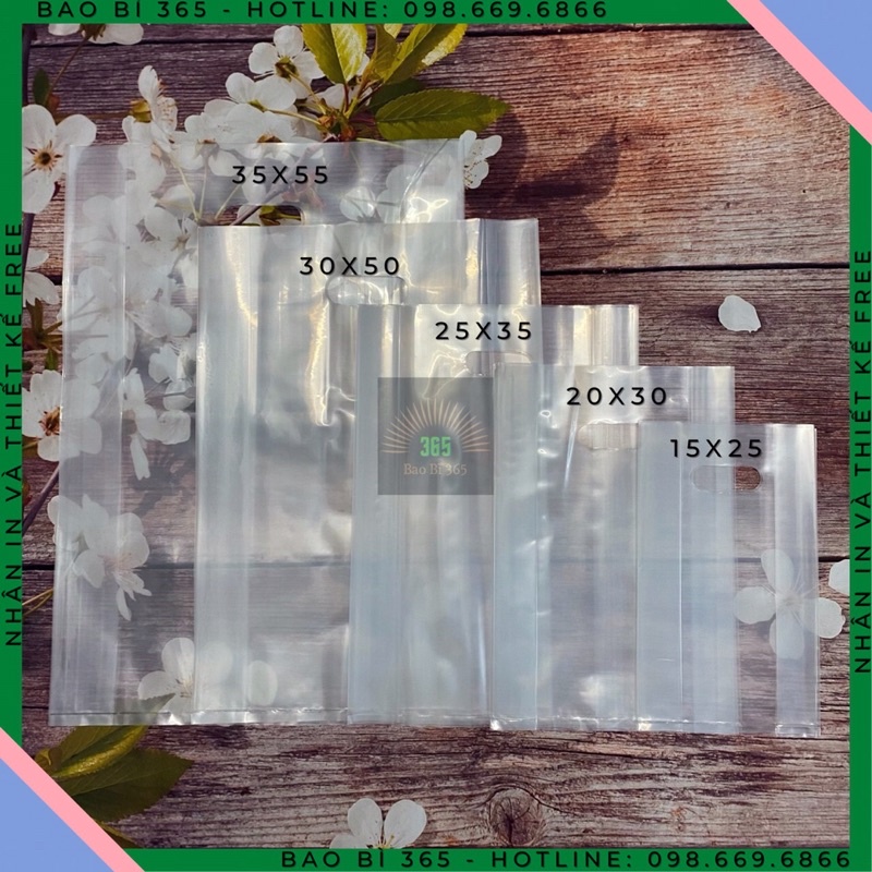 ☎ 0,5 KG - 1KG💥TÚI HỘT XOÀI PE TRONG SUỐT💥 Túi Nilong PE Trong cho Shop Cao Cấp. Dẻo dai, bóng đẹp và sang trọng.