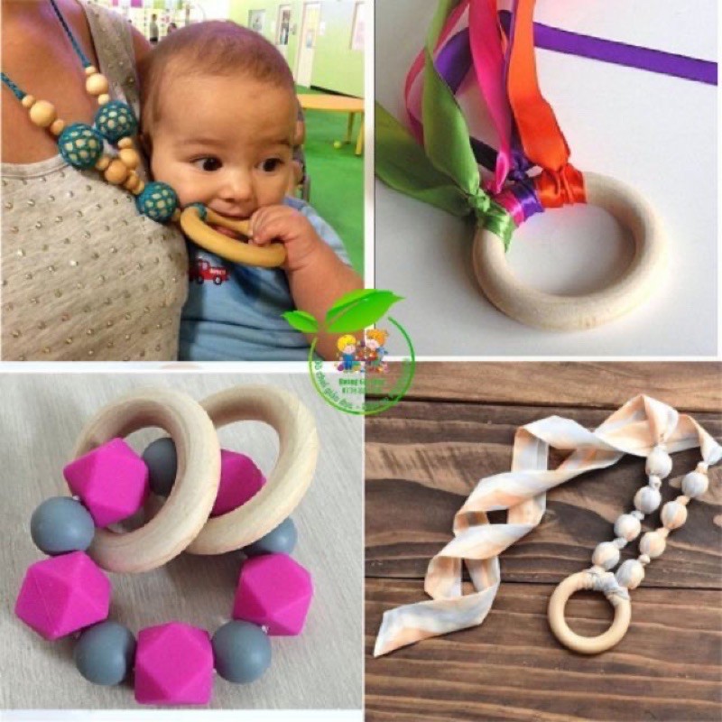 Vòng gỗ mộc tròn montessori