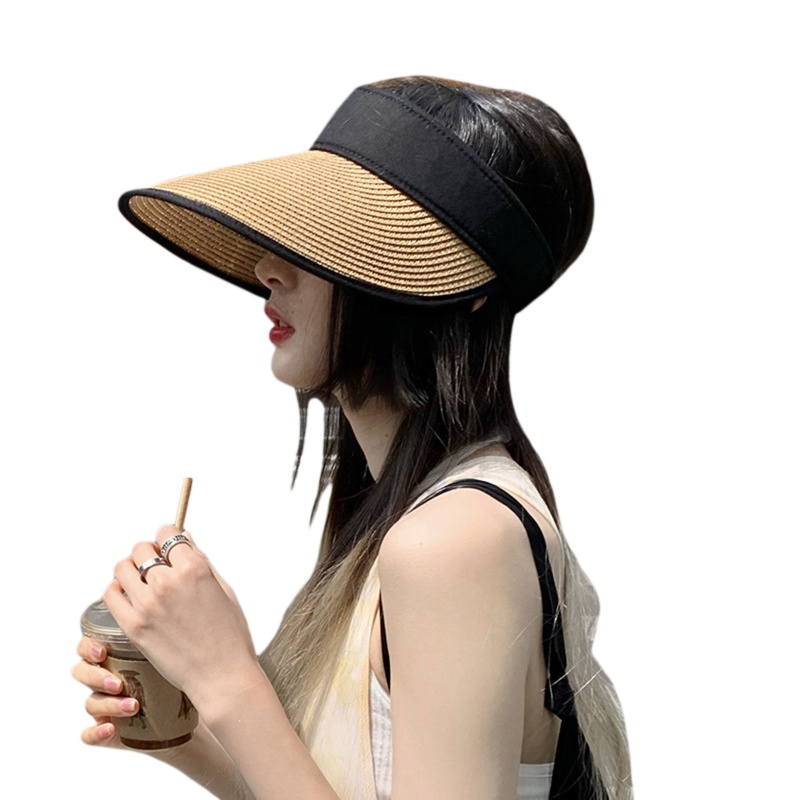 Mũ Vành Rộng Hở Chóp Che Nắng Thời Trang Mùa Hè Dễ Phối Đồ