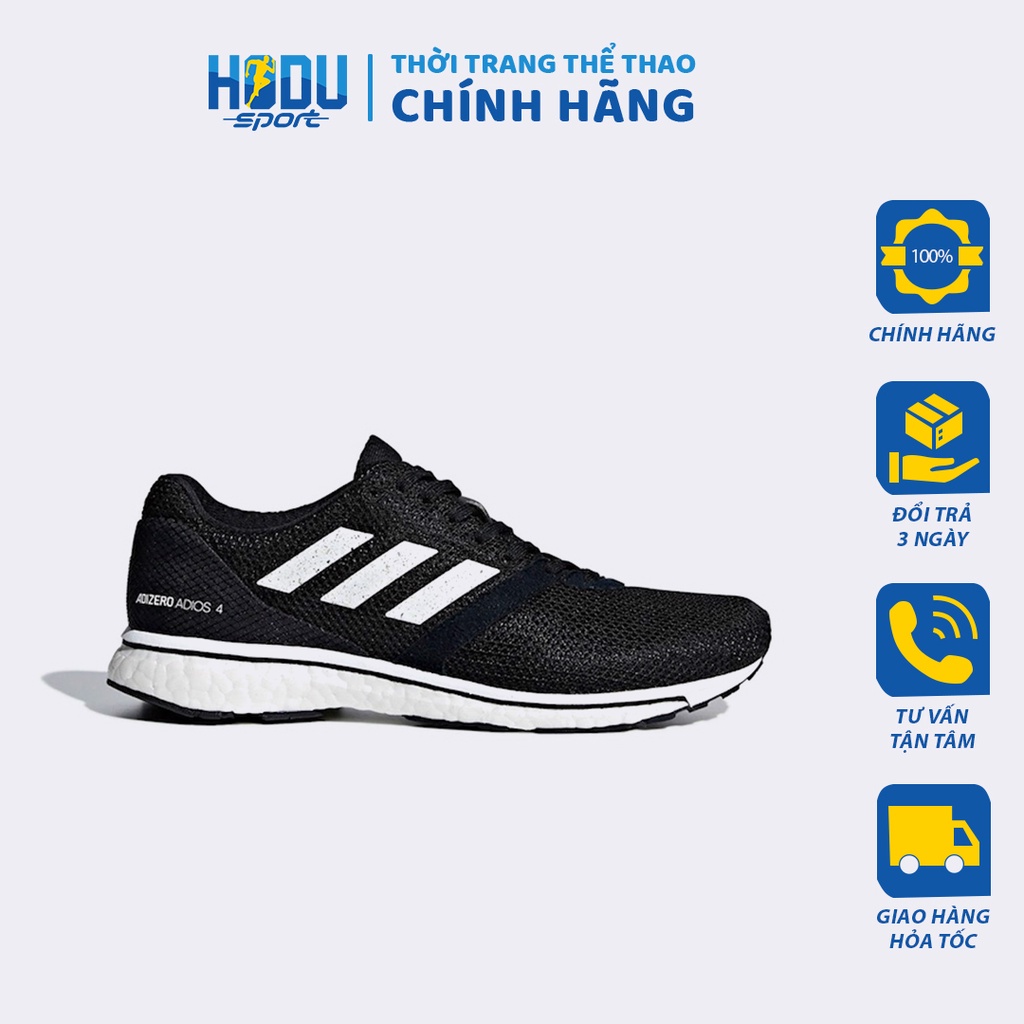 Giày chạy bộ adidas chính hãng ADIZERO ADIOS 4 B37377 - Giày thể thao màu đen - HODU Sport