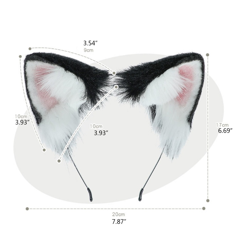 Băng Đô Tai Chó Lông Dài Hóa Trang