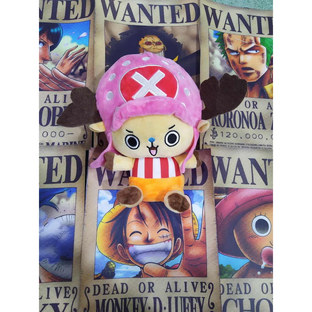 Gấu Bông Tony tony chopper 20cm gấu bông kẹo ngọt cute Gấu bông tuần lộc gấu bông one piece