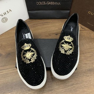 DPA  Giầy lười nam😍Freeship đơn 150k HN💥Giầy lười thời trang trẻ trung Ong Nhũ đính đá chất đẹp giá rẻ