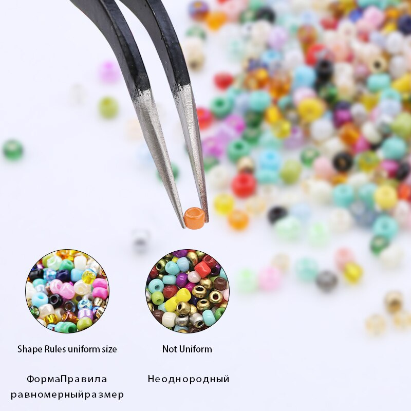 Hộp 7000 Hạt Tròn Nhỏ Bằng Thủy Tinh 2mm Tự Làm Trang Sức Thời Trang