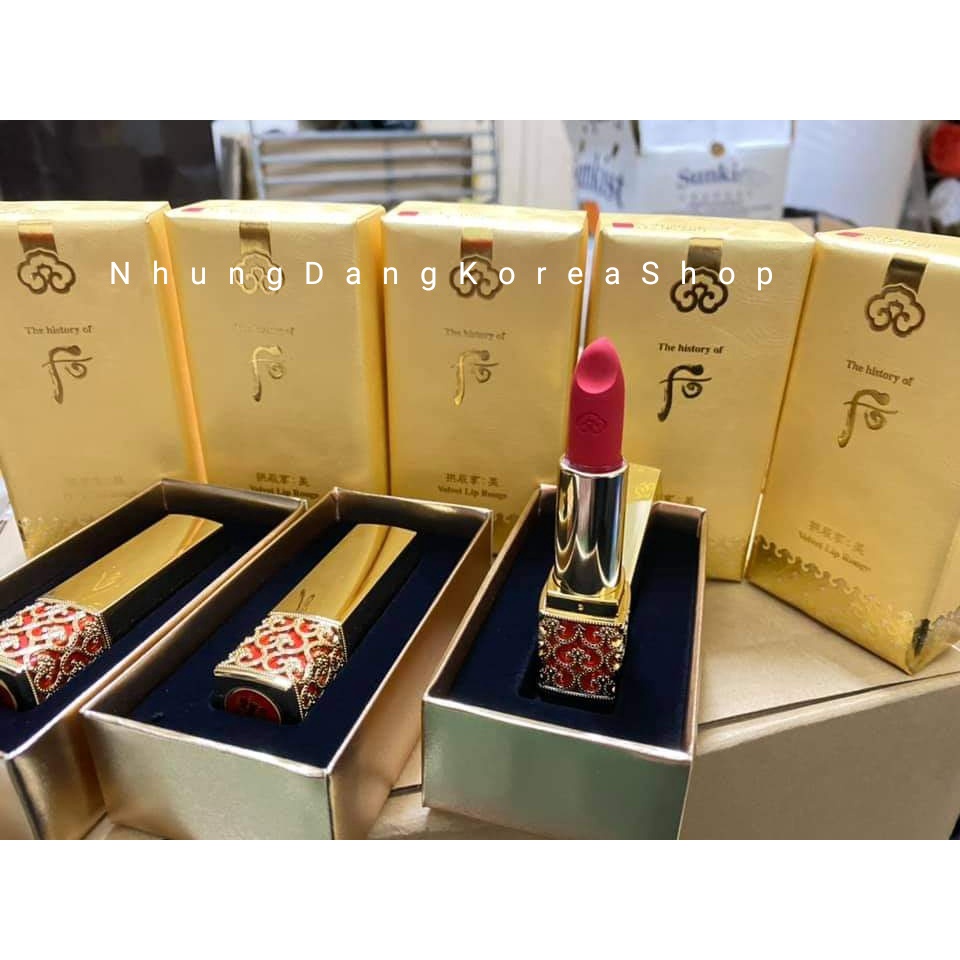 SON NHUNG LÌ MỀM MỊN WHOO VELVET LIP ROUGE DÒNG HOÀNG CUNG