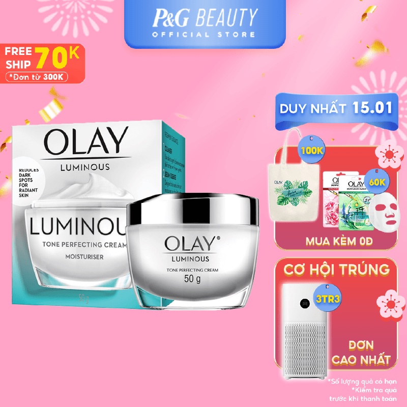 Kem Dưỡng Trắng Da Ban Ngày Olay White Radiance Light Perfecting Day Cream SPF24 50g