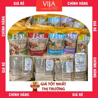 Ngũ Cốc ăn kiêng Bakalland Muesli 5 Loại Hạt và Mật Ong Gói 300G