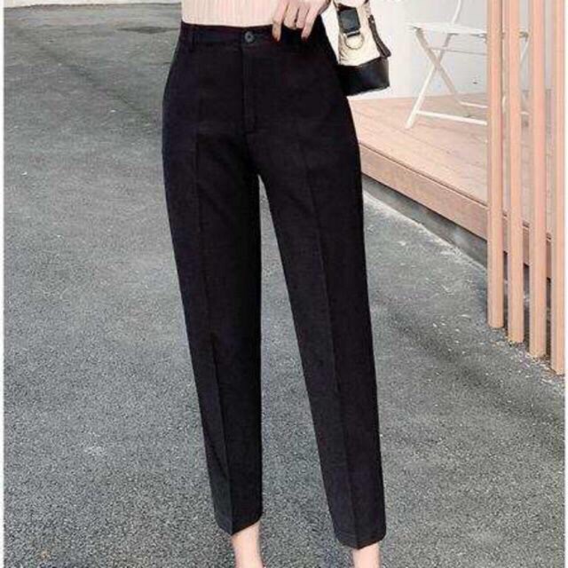 Quần baggy khoá kéo trước chất cát nhật nữ bigsize ảnh thật shop tự chụp