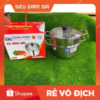 Nồi hấp xửng Đông Á Size  20CM - Nồi hấp inox 304 dùng được cho tất cả các loại bếp
