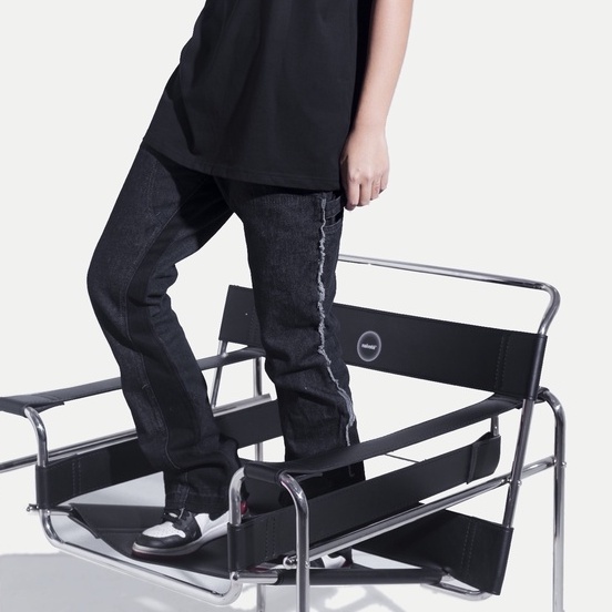 Quần jeans nam nữ Flare Jean NAIVETE ống đứng