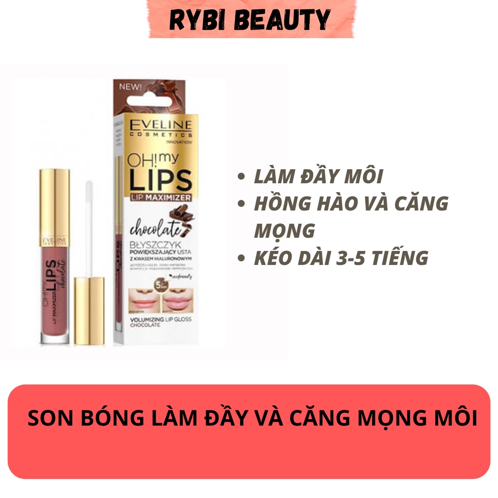 Son bóng Eveline Lip Maximizer &quot; Oh ! My lips &quot; làm đầy môi giúp môi căng mọng