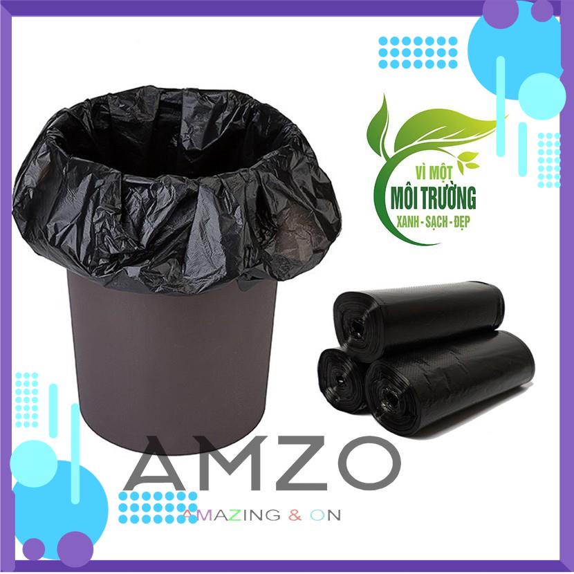 3 cuộn (1kg) túi đựng rác đen, bao rác tự phân hủy sinh học AMZO