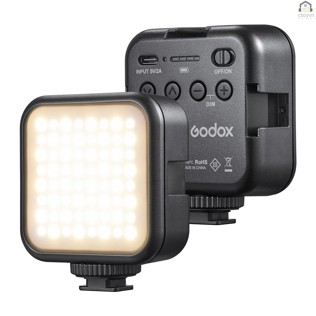 Đèn LED Mini Ánh Sáng Vàng 6Bi 3200K-6500K Hỗ Trợ Chụp Ảnh Từ Tính