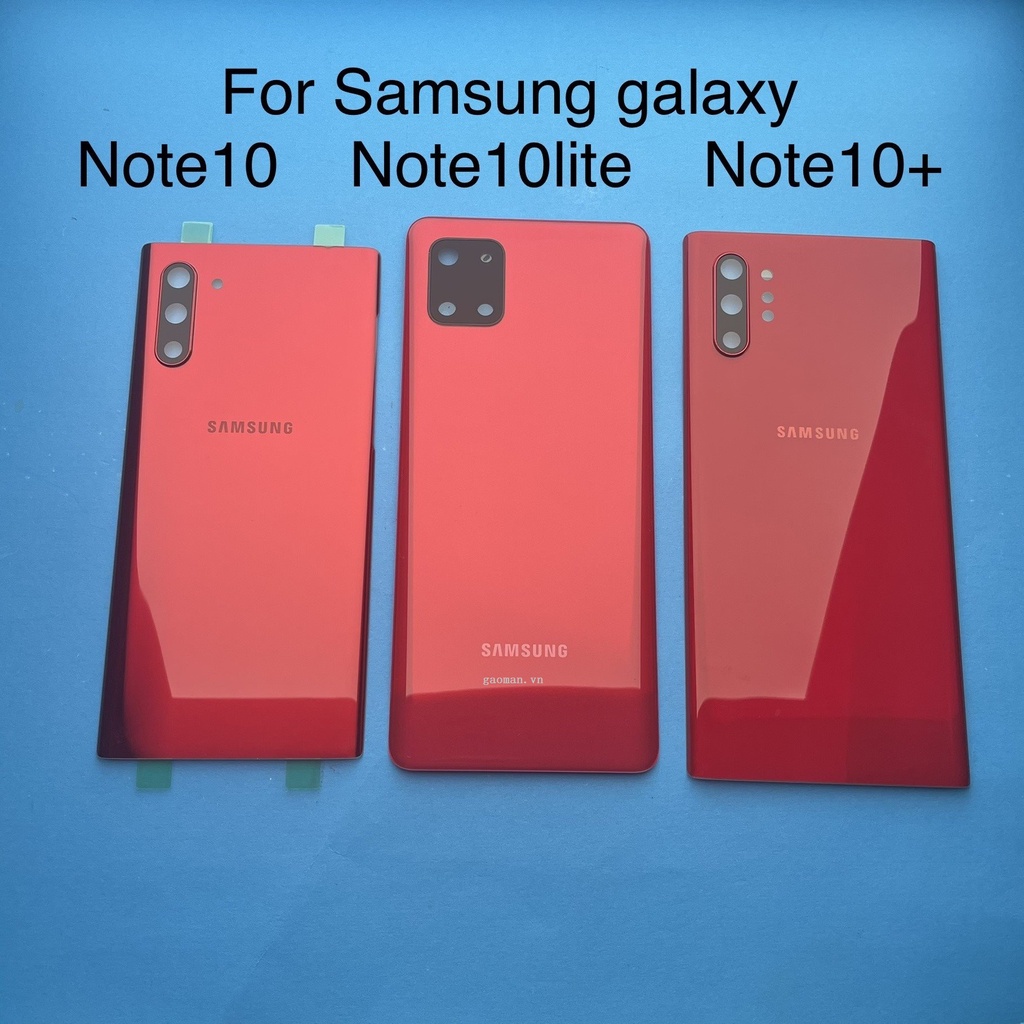 Nắp đậy pin mặt lưng phía sau bằng kính cho Samsung Galaxy Note 10 N970 N970f Note 10 Plus N975 Note10 Lite