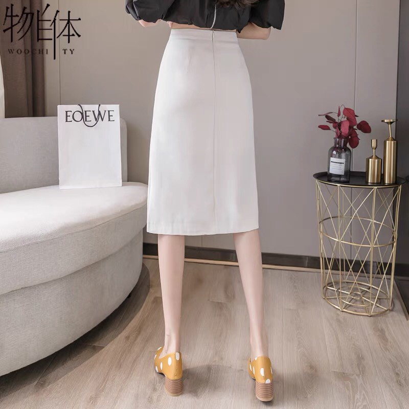 Chân Váy Dài Xẻ Trước Trẻ Trung Chân Váy Công Sở Dáng Dài A xẻ 70
