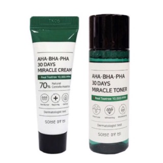 Combo Kem Dưỡng + Toner Some By Mi AHA-BHA-PHA 30 Days Minisize