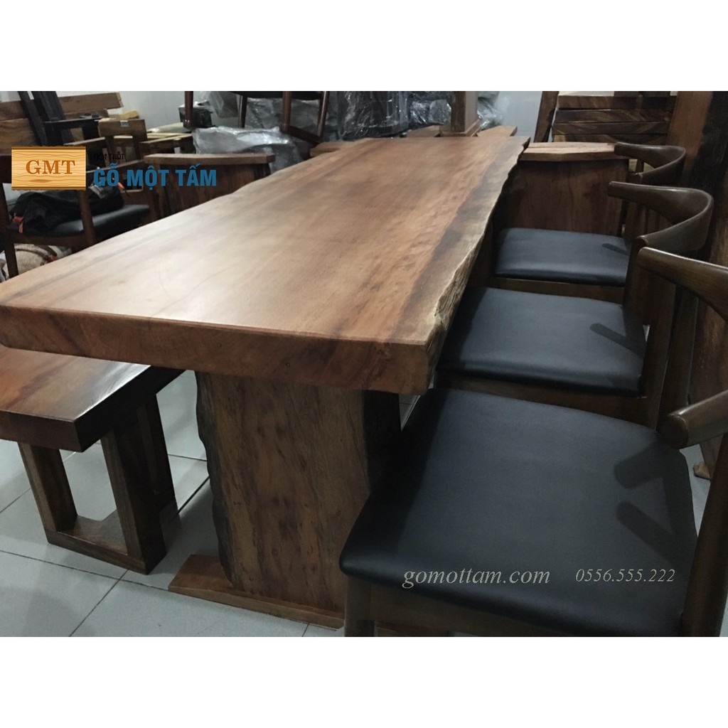 Mặt bàn gỗ Gụ nam phi dài 1,8m