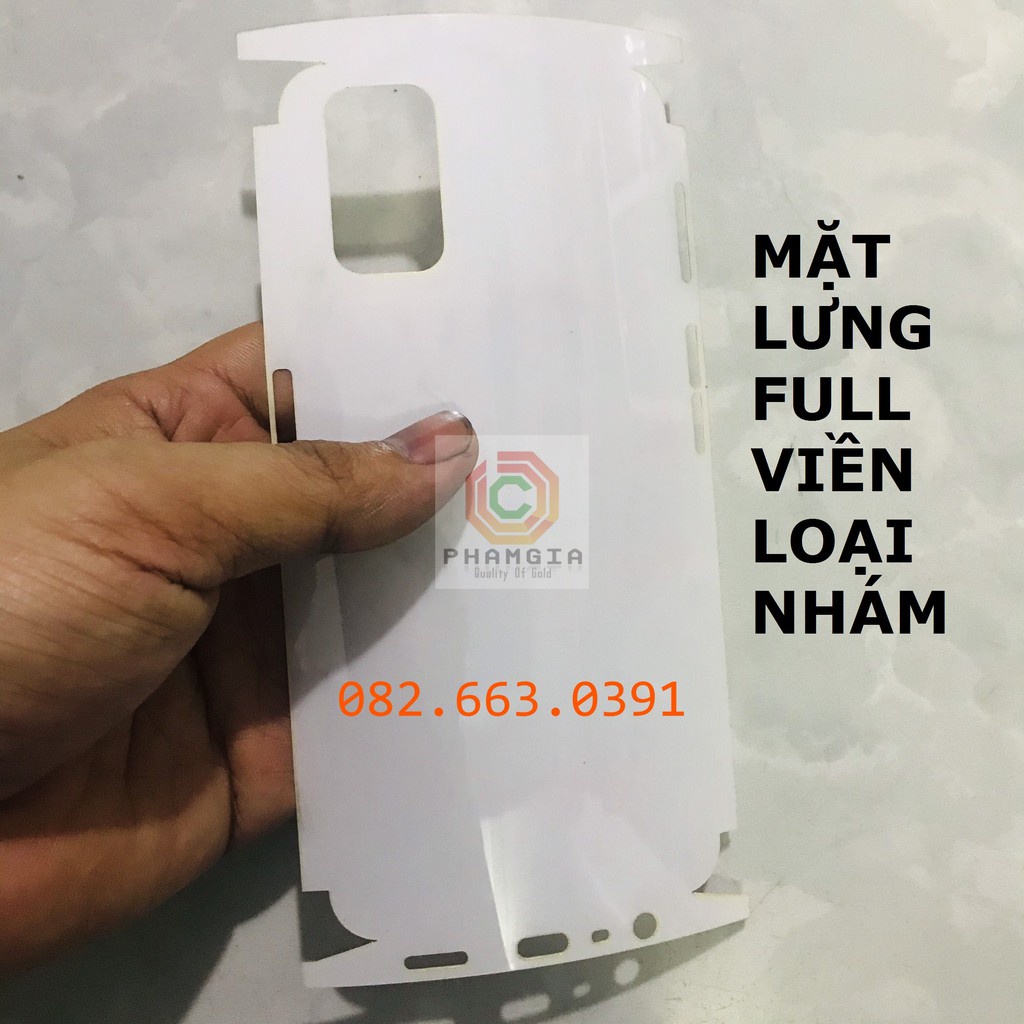 Dán PPF bóng, nhám cho Oppo A92 / Oppo a52 màn hình, mặt lưng, full lưng viền siêu bảo vệ