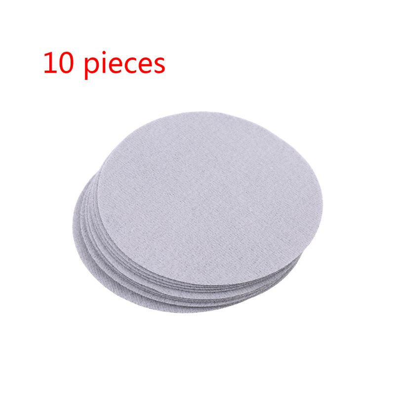 Set 10 Đĩa Chà Nhám Ướt Và Khô Tự Dính Bằng Giấy Nhám 125mm 125mm Cho Lưng