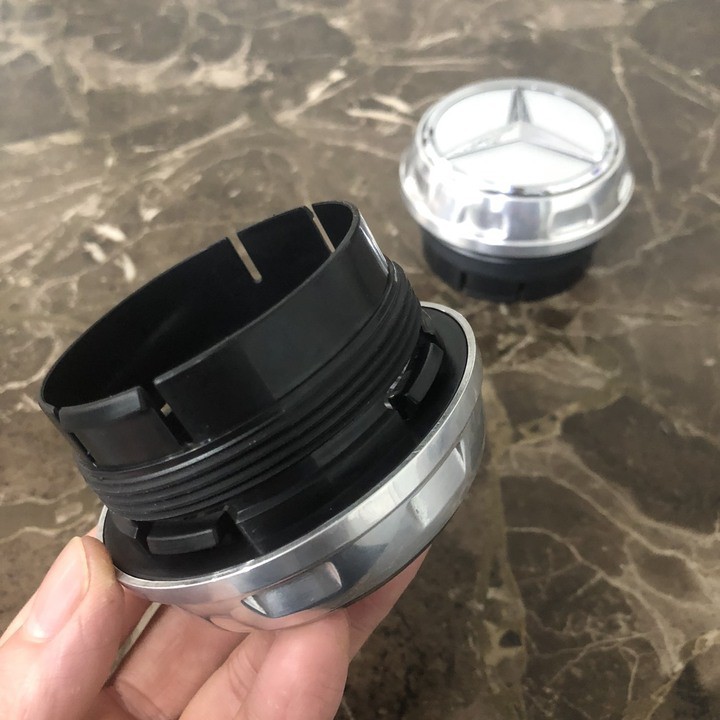 Logo chụp mâm, ốp lazang bánh xe ô tô Mercedes và Maybach TY-65 1 CHIẾC