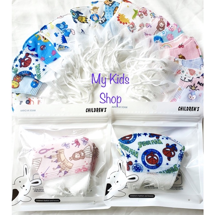 Khẩu trang trẻ em 3d cho bé sơ sinh đến 12 tuổi (mẫu đẹp)