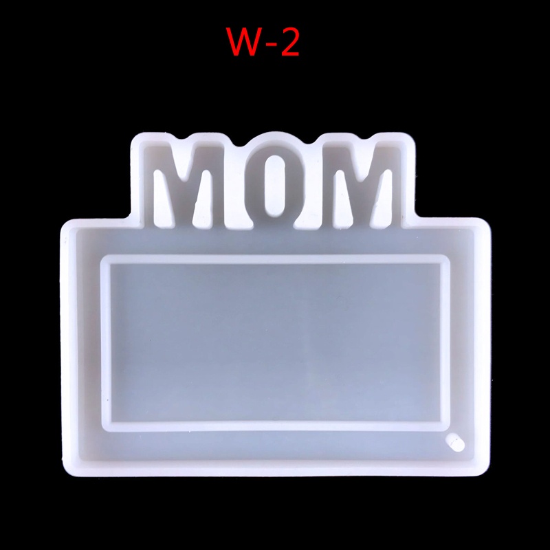 Khuôn Silicone Làm Móc Khóa Nhựa Resin Pha Lê UV Ngày Của Cha
