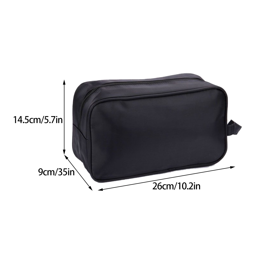 Túi đựng đồ dùng vệ sinh cá nhân màu đen chống trầy di động dành cho nam và nữ