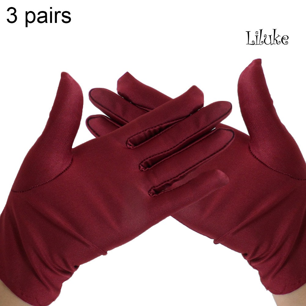 Set 3 Đôi Găng Tay Làm Việc Chống Trượt Co Giãn Hình Lá Cờ