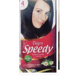 Thuốc Nhuộm Tóc Phủ Bạc 100% Bigen Speedy Conditioning Color số 4