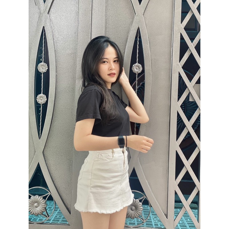 CHÂN VÁY JEAN TRẮNG