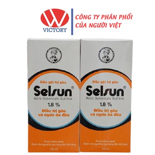 Dầu gội chống gàu Selsun - Đánh bay gàu và hết ngứa da đầu - Chai 100ml -  VictoryPharmacy