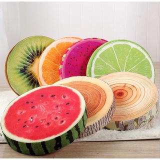 ĐỆM NGỒI BỆT, GỐI TỰA HOA QUẢ 3D, NỆM NGỒI, NỆM LÓT GHẾ , ĐỆM TRÒN