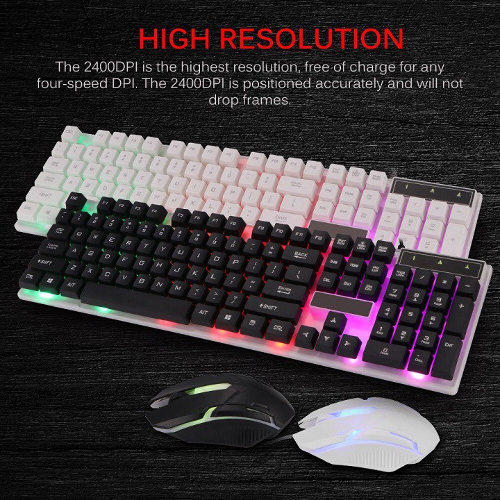 Combo bộ Phím chuột Imice MK-680 giả cơ chuyên game – Chính hãng – Bảo hành 12 tháng – Gaming keyboard and Mouse