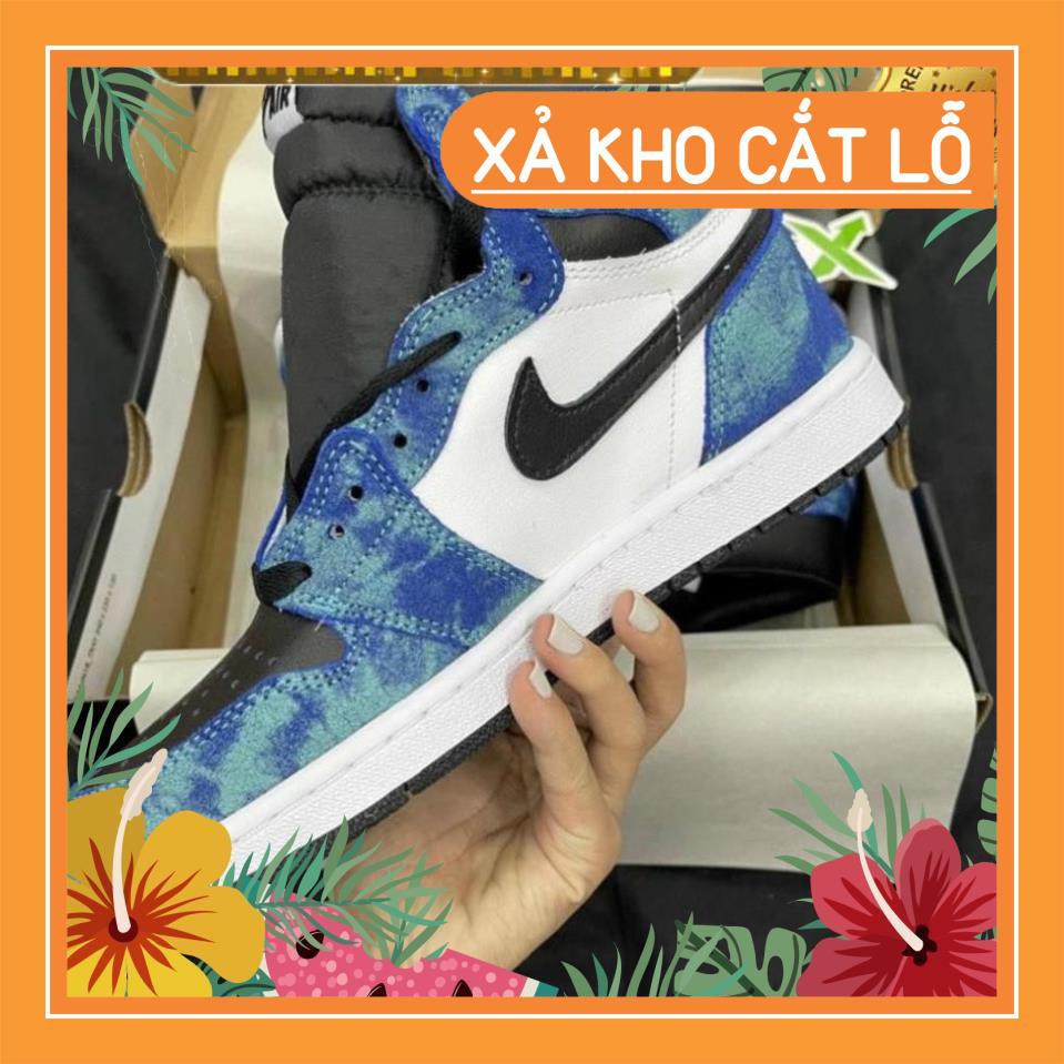 Giày jordan 1 xanh loang cao cổ hàng 1:1 chất lượng ( full phụ kiện + freeship ) | BigBuy360 - bigbuy360.vn