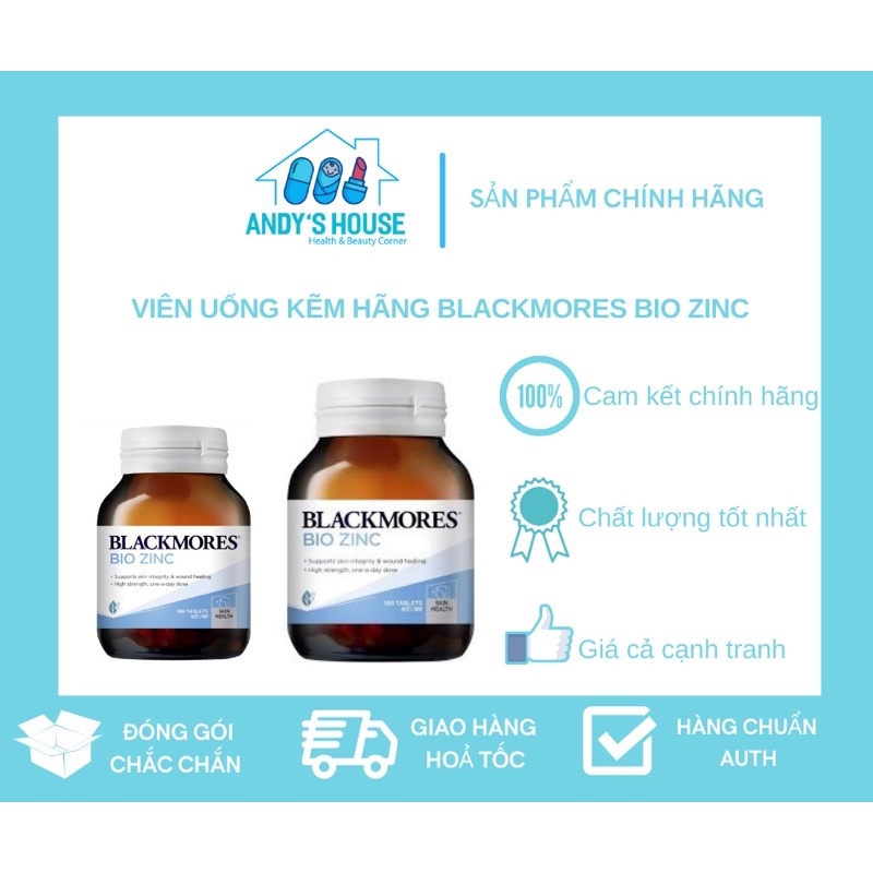 Viên Uống Kẽm 84v Hãng Blackmores Bio Zinc