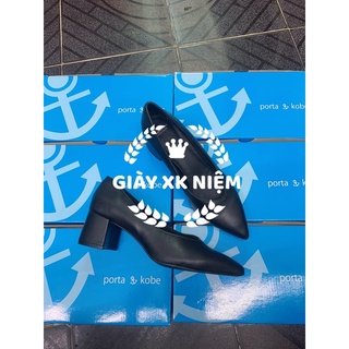 Giày cao gót VGB đế vuông mũi nhọn xk