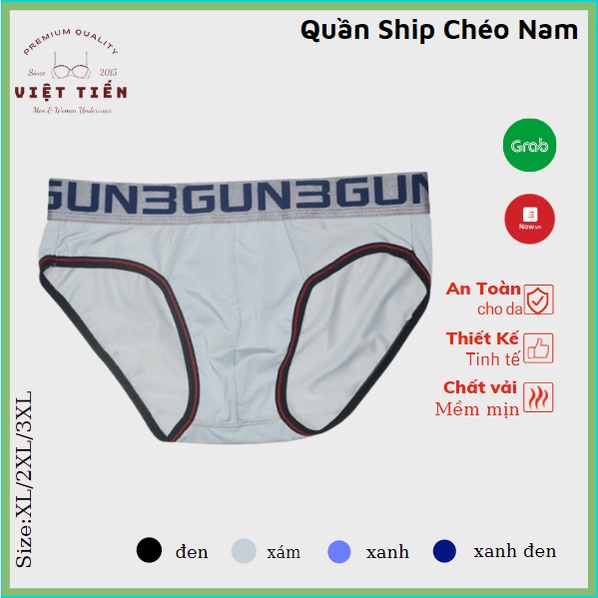 Bộ 10 quần ship chéo nam nhiều lưng chất mát HC Việt Tiến ACC75