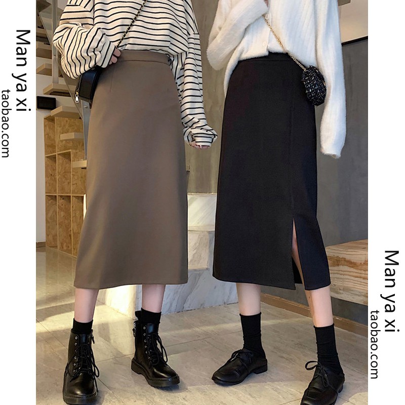 Chân Váy Chữ A Lưng Cao Thời Trang Dành Cho Nữ