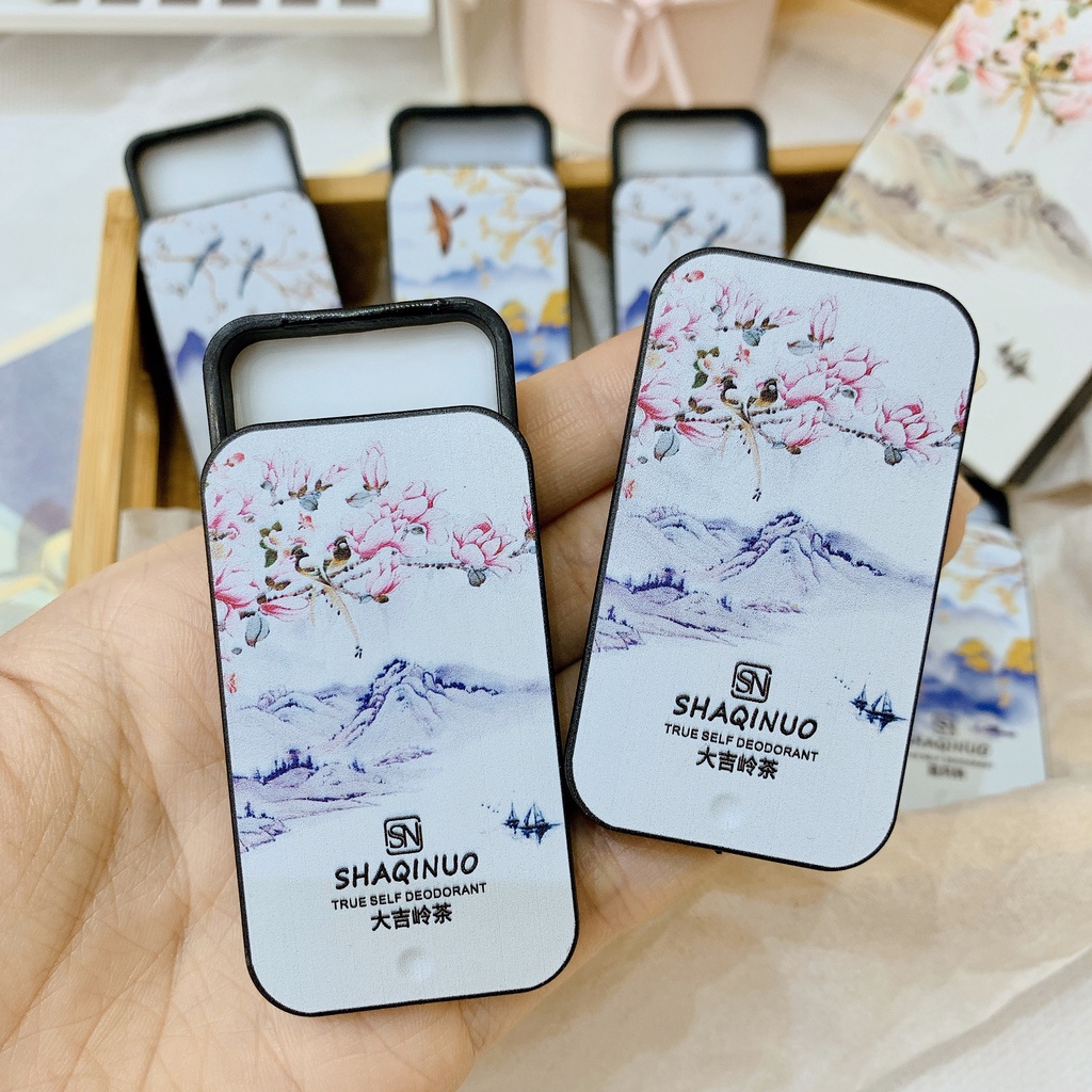 Nước hoa khô, nước hoa khô mini dạng sáp dạng sáp chính hãng Shaqinuo 3 mùi hương dành cho nam và nữ