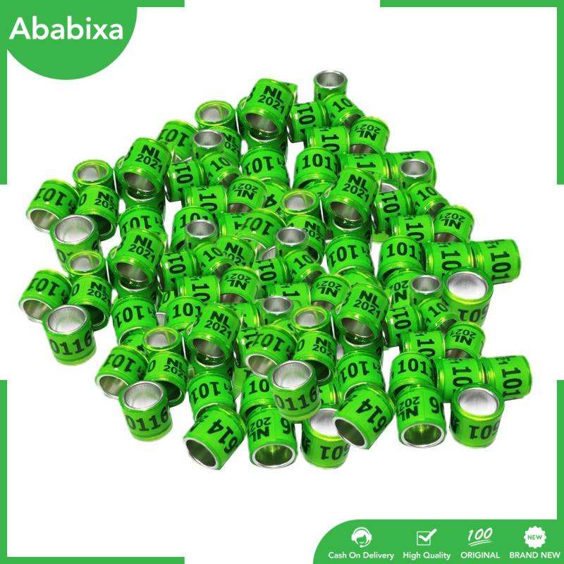 Set 100 Vòng Số Năm 2021 Bằng Nhôm Nhiều Màu Sắc Dùng Đeo Chân Chim Bồ Câu