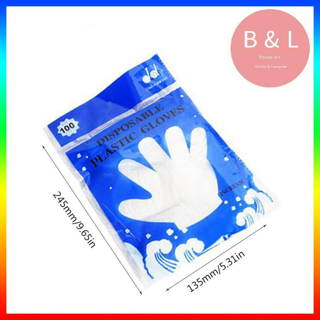 Set 100 găng tay Vinyl dùng một lần chắc chắn siêu thoải mái