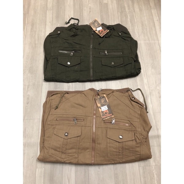 ÁO KHOÁC KAKI NAM 2 LỚP CÓ NÓN