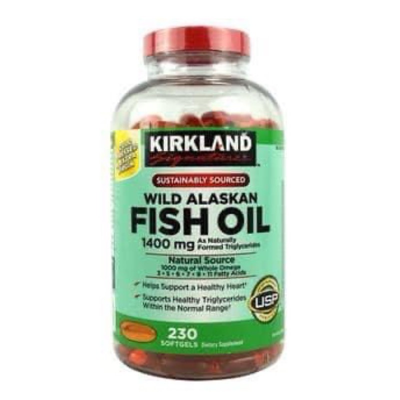 Dầu cá KIRKLAND SIGNATURE WILD ALASKAN FISH OIL 1400mg