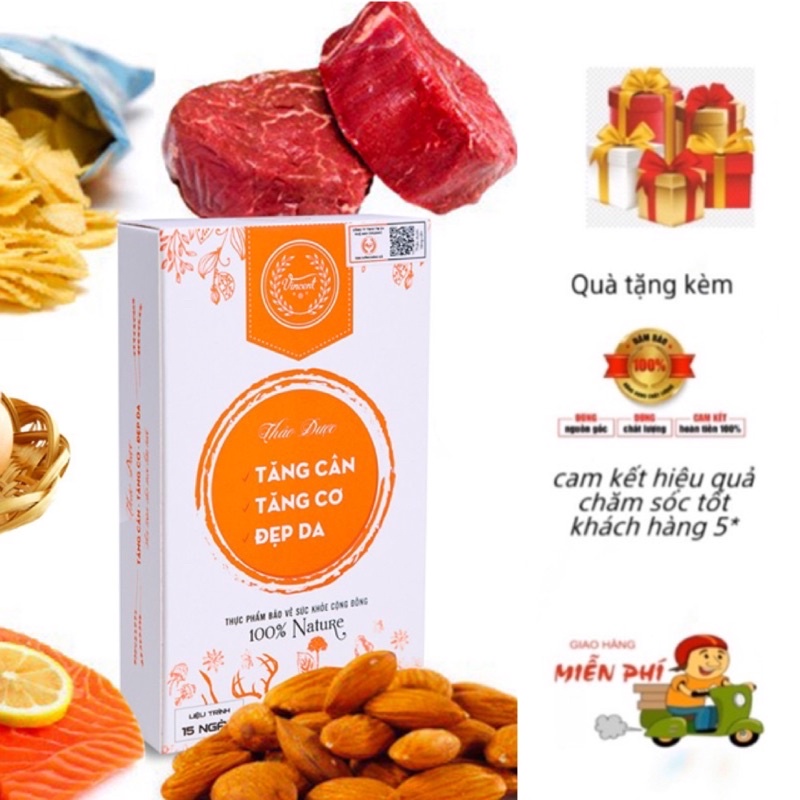 Thảo mộc Tăng cân Vincent dành cho cơ địa gầy lâu năm.
