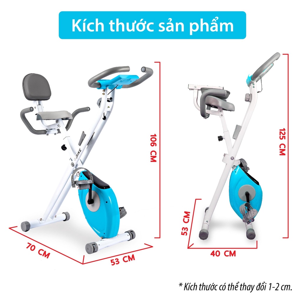 BG Xe đạp tập thể dục Exercise Bike YS04 Thái Lan BLUE