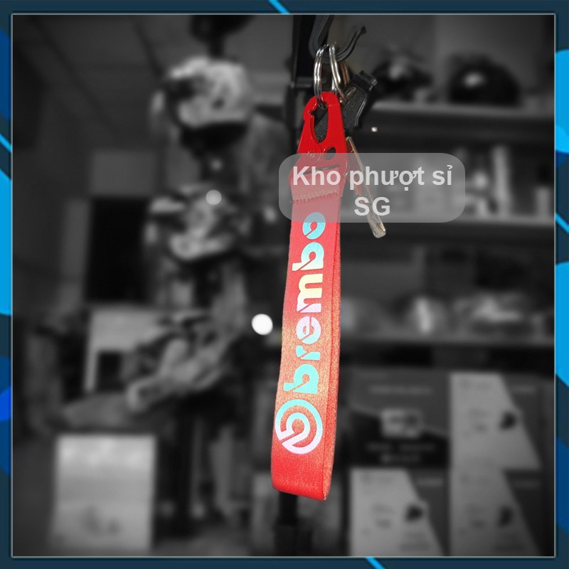 Móc khoá xe máy 7 màu Titan limited RCB, BREMBO, AKRAPOVIC - Móc khoá dây