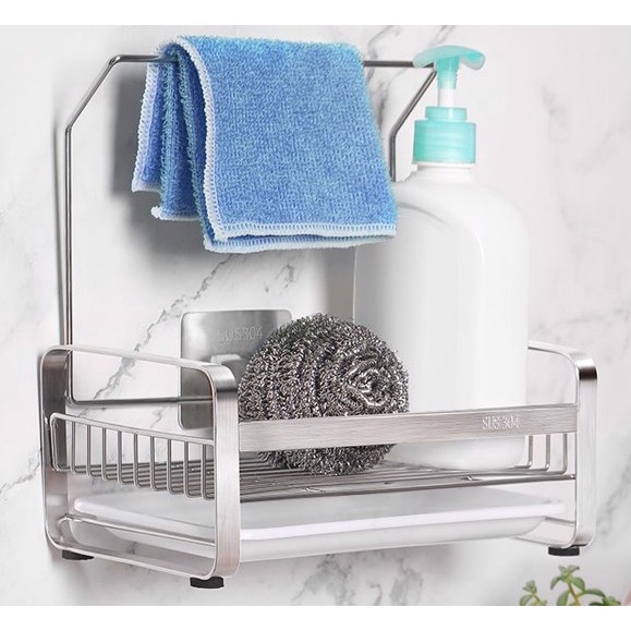 Hoả tốc - Kệ inox đựng đồ rửa chén đa năng
